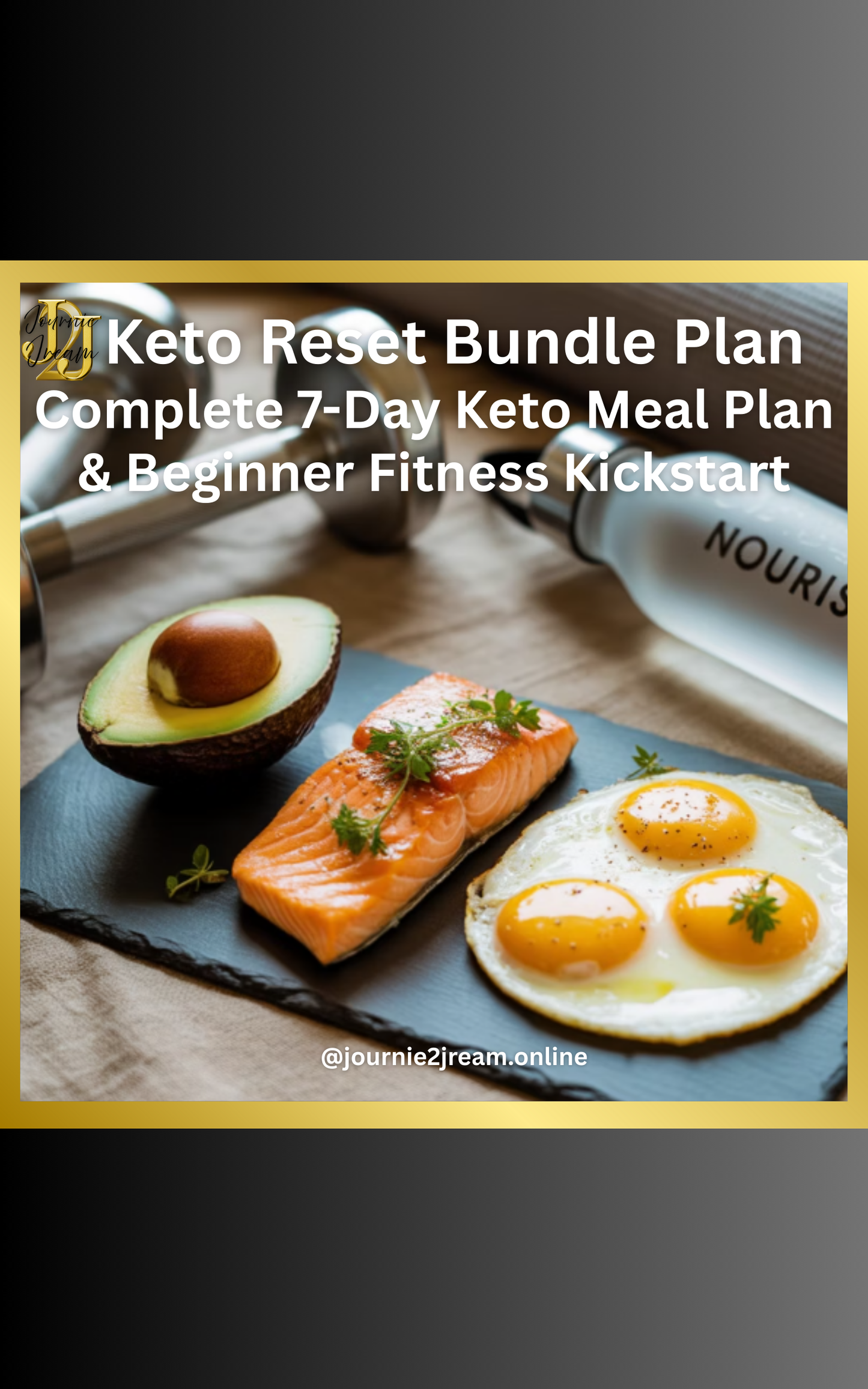 KETO RESET BUNDLE (Keto Meal Plan & Beginner Fitness Plan)