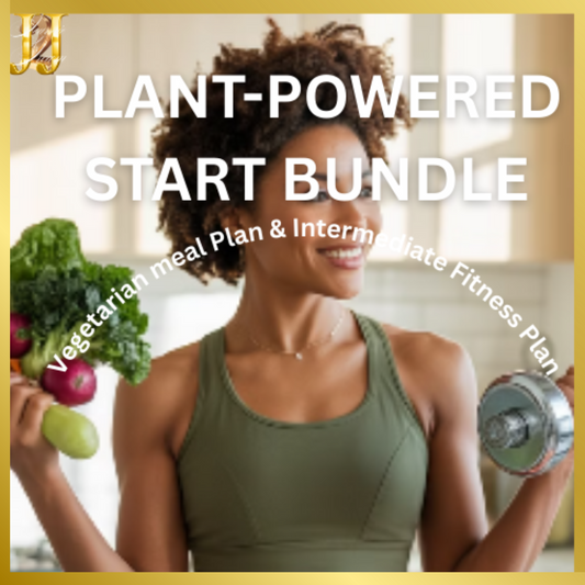 PLANT- POWERED START BUNDLE (Vegetarian Meal Plan & Beginner Fitness Plan)